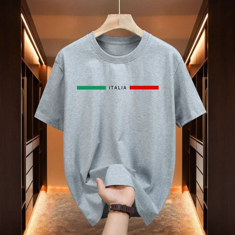 Men's T-shirt High Quality 100% Cotton Short Sleeve Tops Spring Summer Urban Causal Fashion Tees Home Outdoor Comfort Tee Shirts