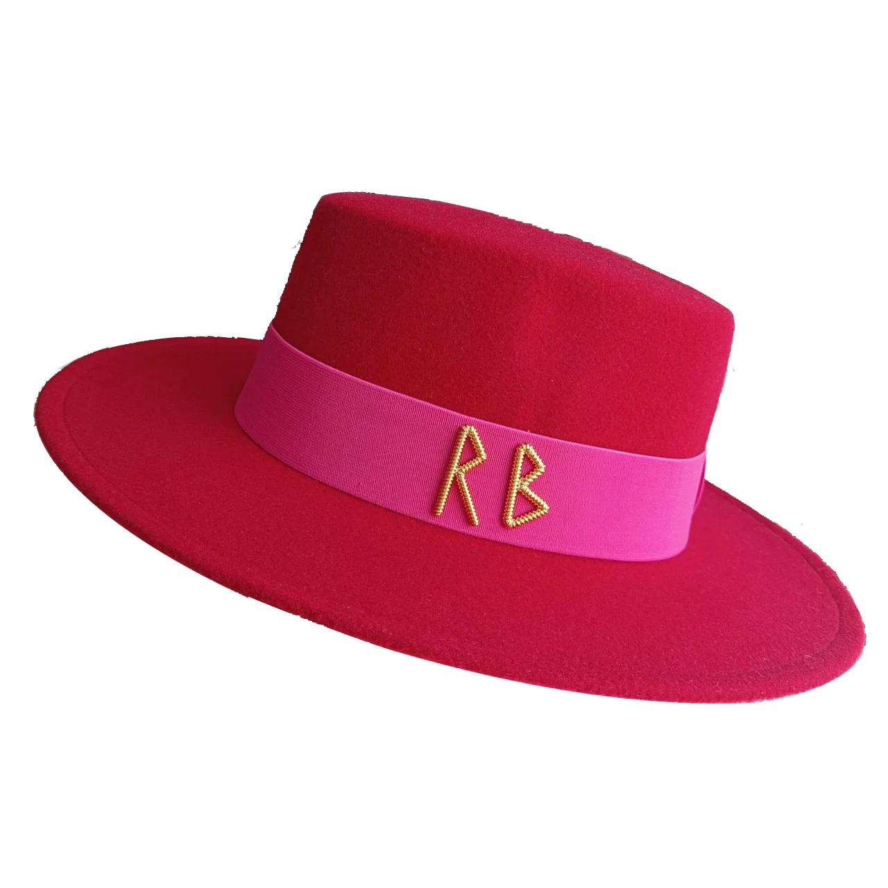 Fedora Flat Top Hat Autumn/Winter Hat RB British French Flat Top Hat Punk Jazz Hat Wide brimmed Hat Gorras 모자