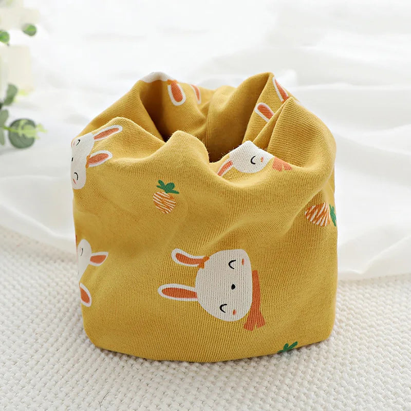 New Autumn Winter Girls 100% Cotton Scarf Children Scarf Bibs LIC Boys Girls O Ring Scarf Lovely Kids Collar Children Bufandas