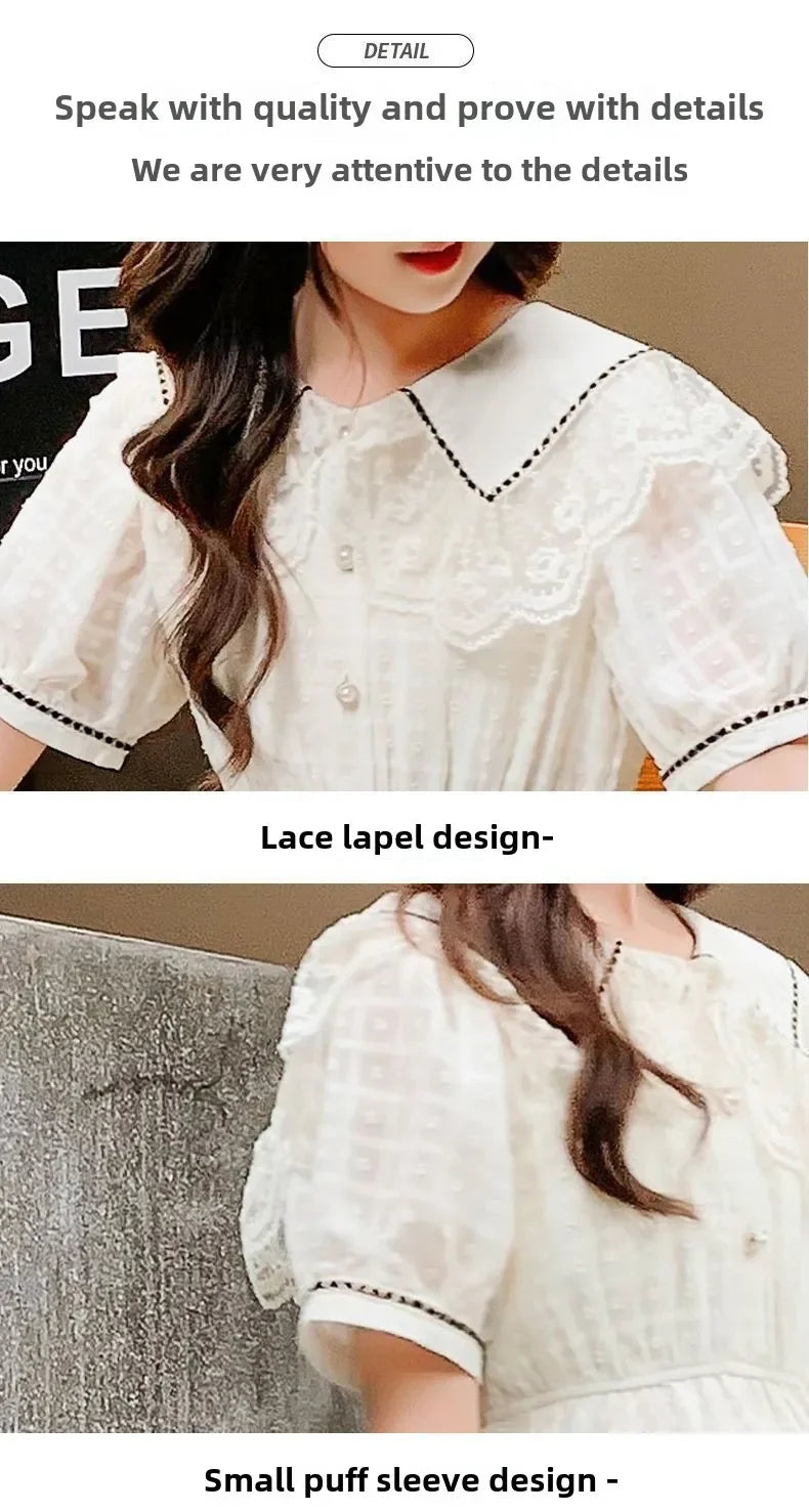Girls' Dress 2025 Summer New Style Little Girls' Children's Princess Dress, Sweet and Elegant Summer Dress for Adults