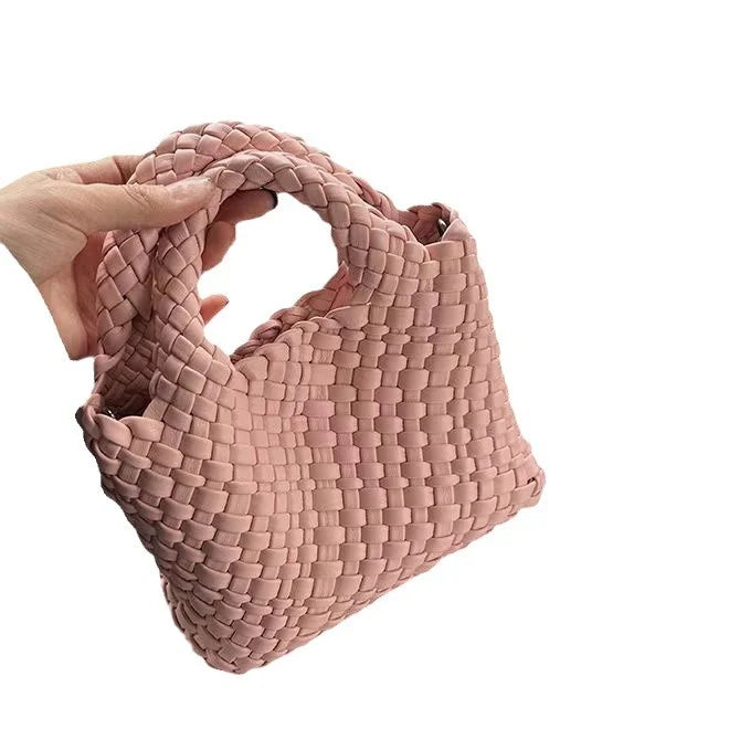 Hanrted Woven  Buet Bag Women's Crossbody Handbag Handheld Basket Bag Sli American Retro Sle Daily Use