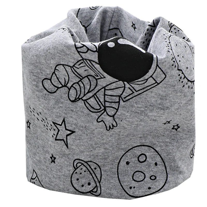New Autumn Winter Girls 100% Cotton Scarf Children Scarf Bibs LIC Boys Girls O Ring Scarf Lovely Kids Collar Children Bufandas