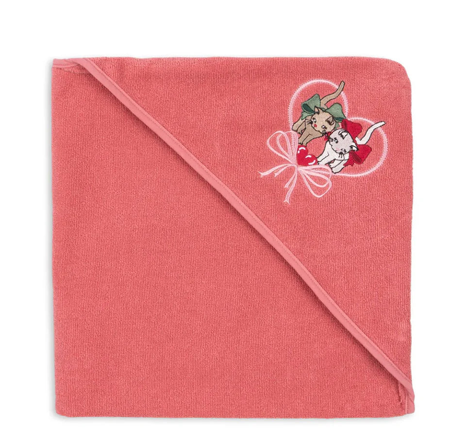 Children Cotton Bathrobe 2025 KS New Girls Embroidery Bath Towel Cloak Boys Hooded Pyjamas Baby Kids Soft Bath Robe Nightgown