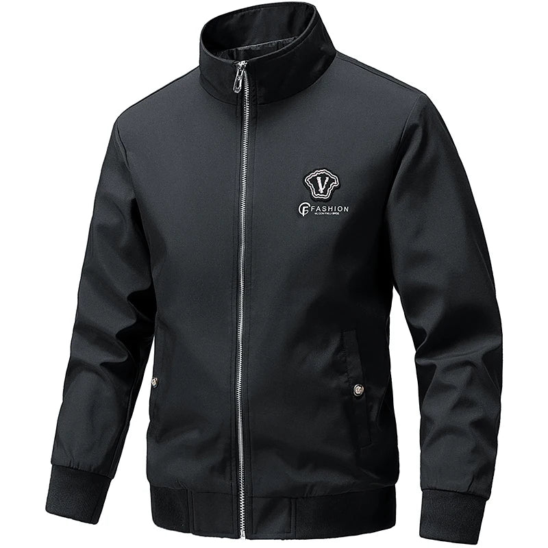 Jacket Men's High-end Autumn 2025 New Fashion Coat Handsome Casual Stand-up Collar Jackets Men's Clothing Size M-5XL Parkas