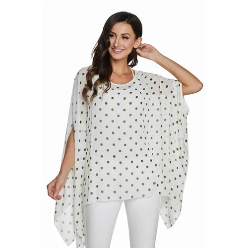 BHflutter Blusas Mujer de Moda 2018 Blouse Women Shirt Batwing Sleeve Casual Summer Tops Tees Solid Chiffon Blouses Plus Size