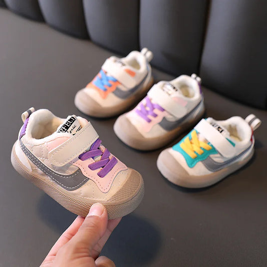 Kid Sneakers Winter First Walking Shoe Soft Soled Boy Casual Shoe Warm Girl Cotton Shoes