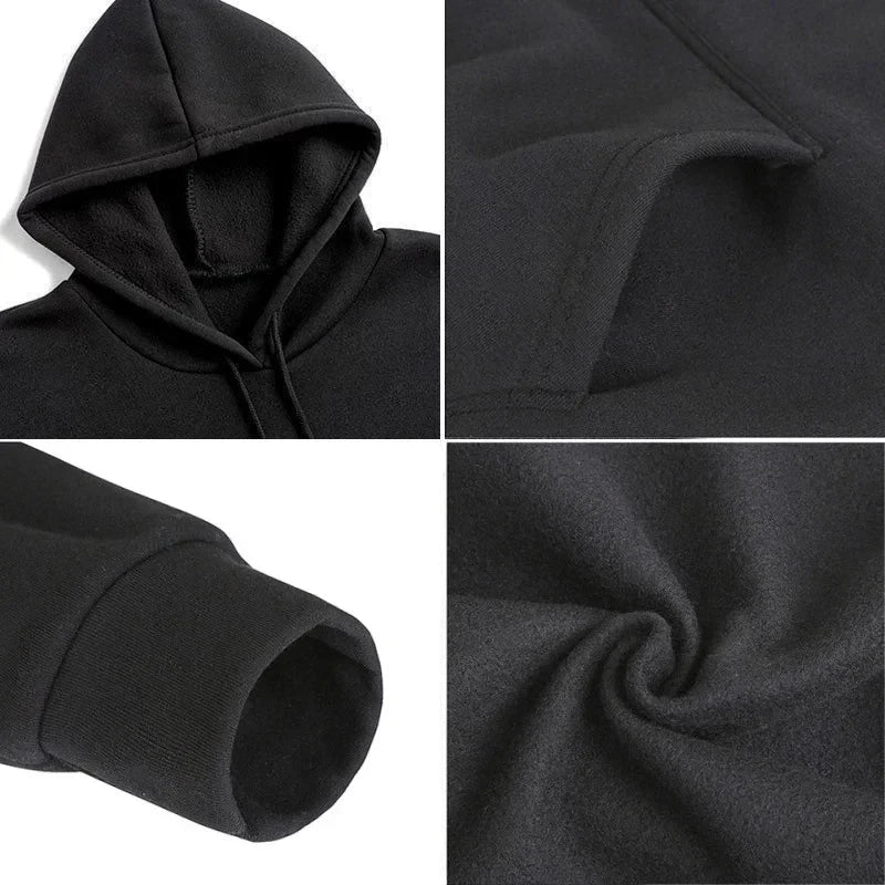 Hoodies Print Fashion Sweatshirt Hip Hop Casual Unisex Autumn Winter Y2K Street Clothing Fleece Streetwear Tops Male Sudaderas
