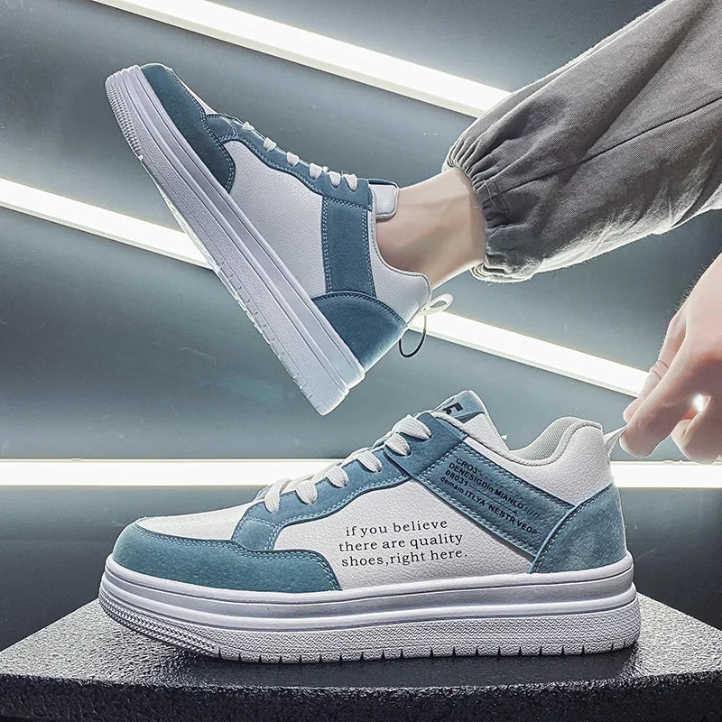 Men's Shoes 2025 Spring Korean Version of The Trend of Everything with Niche Design Sense Casual Flat Shoes Student Sports Shoes