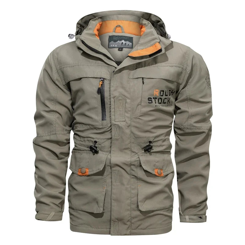 Men Camping Lnterchange Jacket Men Men Outdoor Jacket Spring Autumn New Hooded Casual Jacket Men Windproof Windbreaker Coat