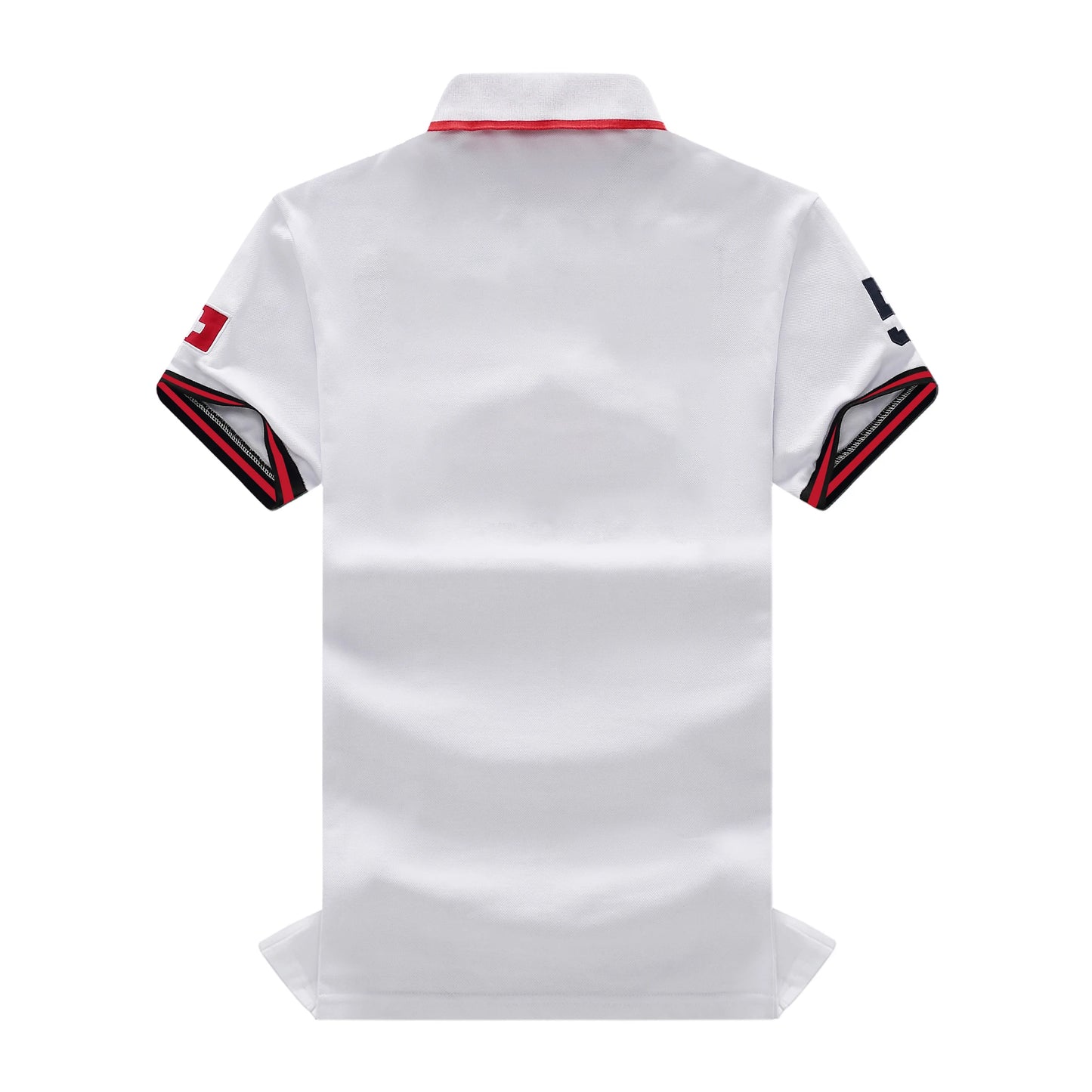 New Swiss polo shirts men short sleeved polo collars fashionable casual sporty high-end pure cotton micro elastic embroidery