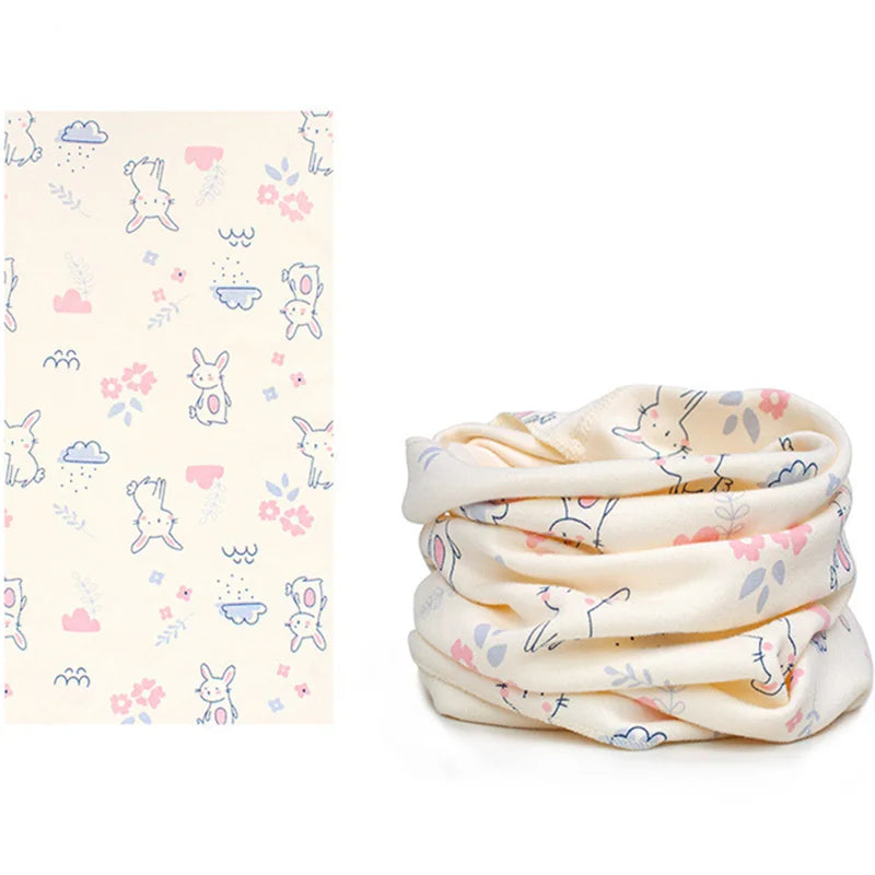 New Autumn Winter Girls 100% Cotton Scarf Children Scarf Bibs LIC Boys Girls O Ring Scarf Lovely Kids Collar Children Bufandas
