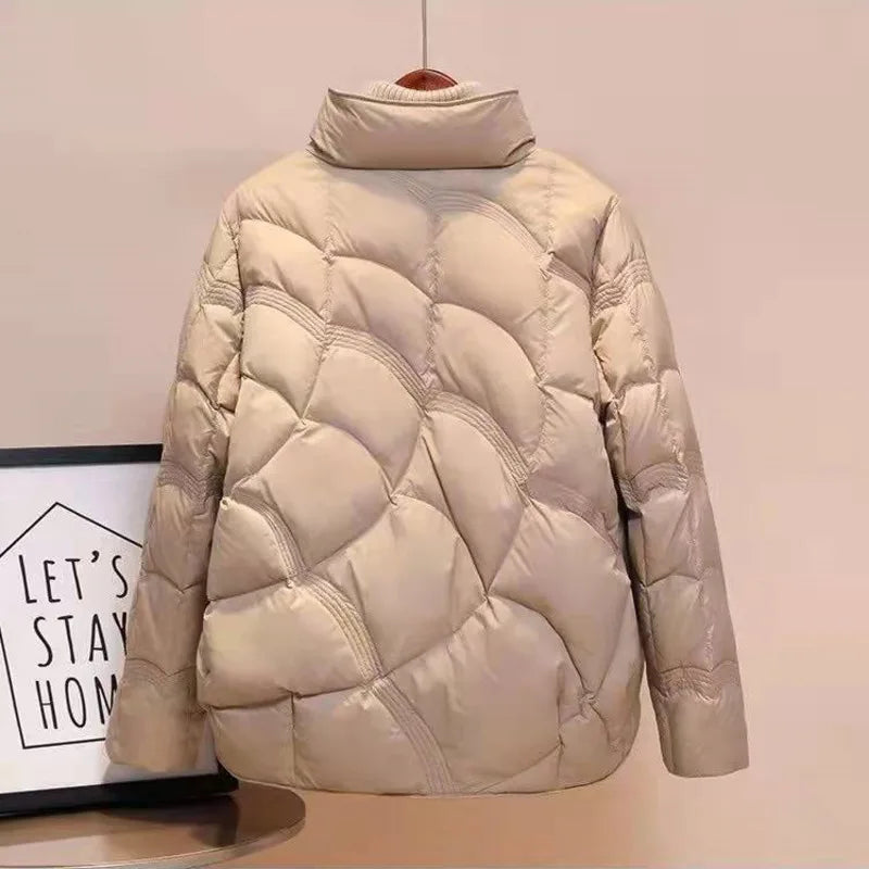 Women Jacket 2025 New Autumn Winter Parkas Female Light Thin Down Cotton Coat Femme Casual Short Warm Basic Outerwear Ladies Top