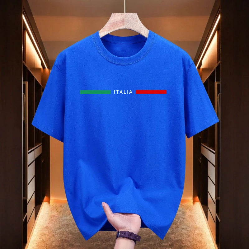 Men's T-shirt High Quality 100% Cotton Short Sleeve Tops Spring Summer Urban Causal Fashion Tees Home Outdoor Comfort Tee Shirts