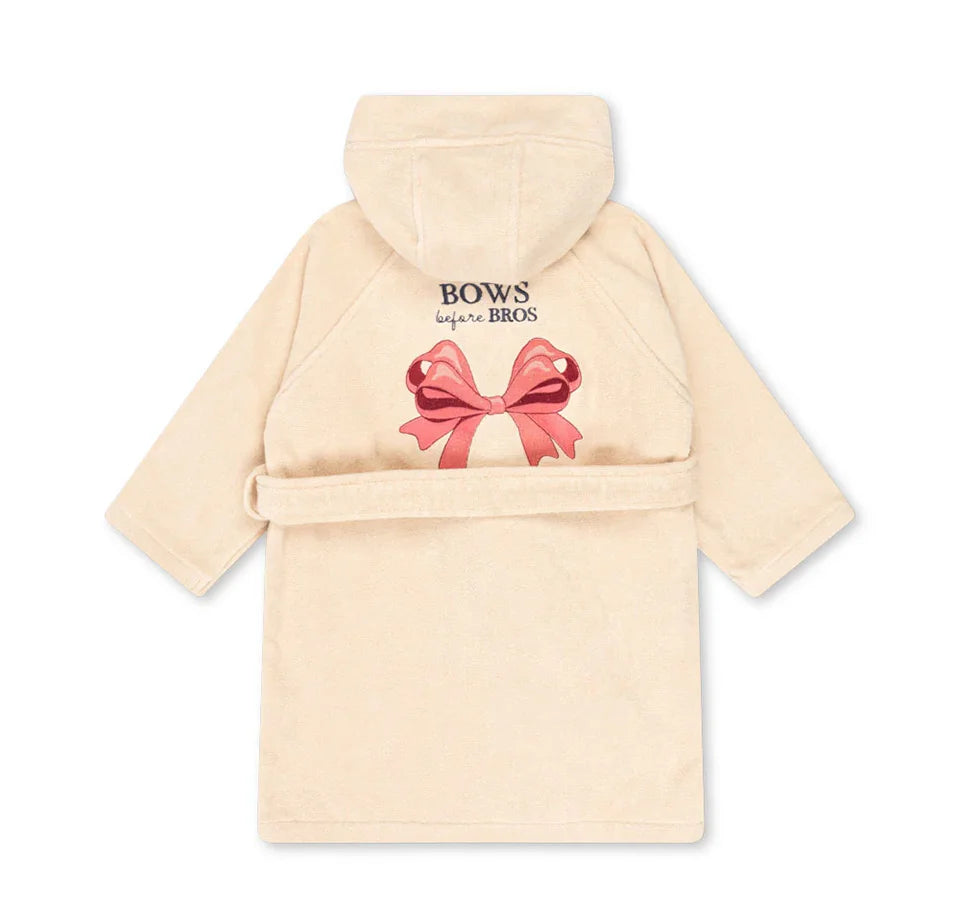 Children Cotton Bathrobe 2025 KS New Girls Embroidery Bath Towel Cloak Boys Hooded Pyjamas Baby Kids Soft Bath Robe Nightgown