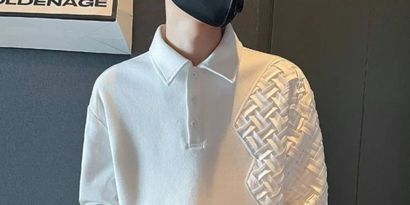 Polo T Shirt for Men 100℅ Cotton Pullovers Unicolor Man Sweatshirt Black Plain Sale Quotes Full Sleeve Designer Korean Autumn Xl
