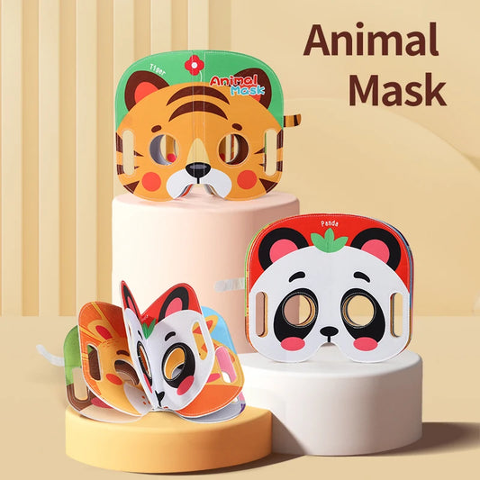 Kids Cloth Book Mask Cloth Book Animal Theme Cute Modeling Baby Toy Character Fun Party Game Birthday Festival Gift