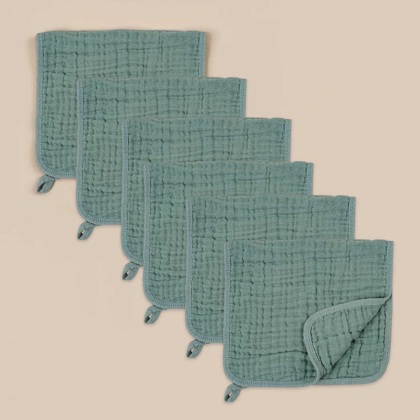 6pcs Large 6-Layers Gauze Burp Cloths Milk Spit Up Rags for Newborn Kids Daily Use Face Towel Baby Gift Set Child Soft Towel