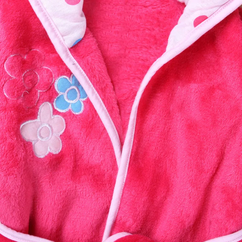 Children Pijama minnie Infantil Kids Warm Pajama mermaid Pyjamas Boys Baby Girl Animal tigger flannel Sleepwear Robe
