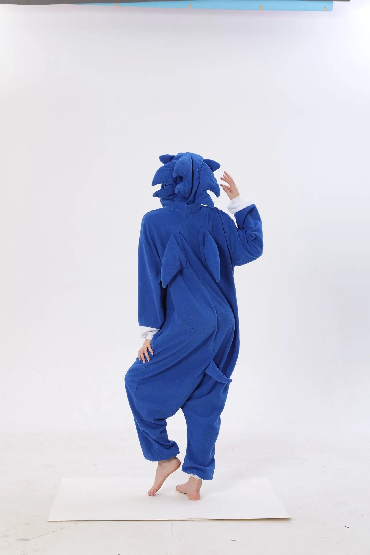 Sonic Anime Cartoon Plush Pajama Onesie Winter Flannel Adult Kids Sleepwear Warm Cosplay Bathrobe  Pijama Onesies
