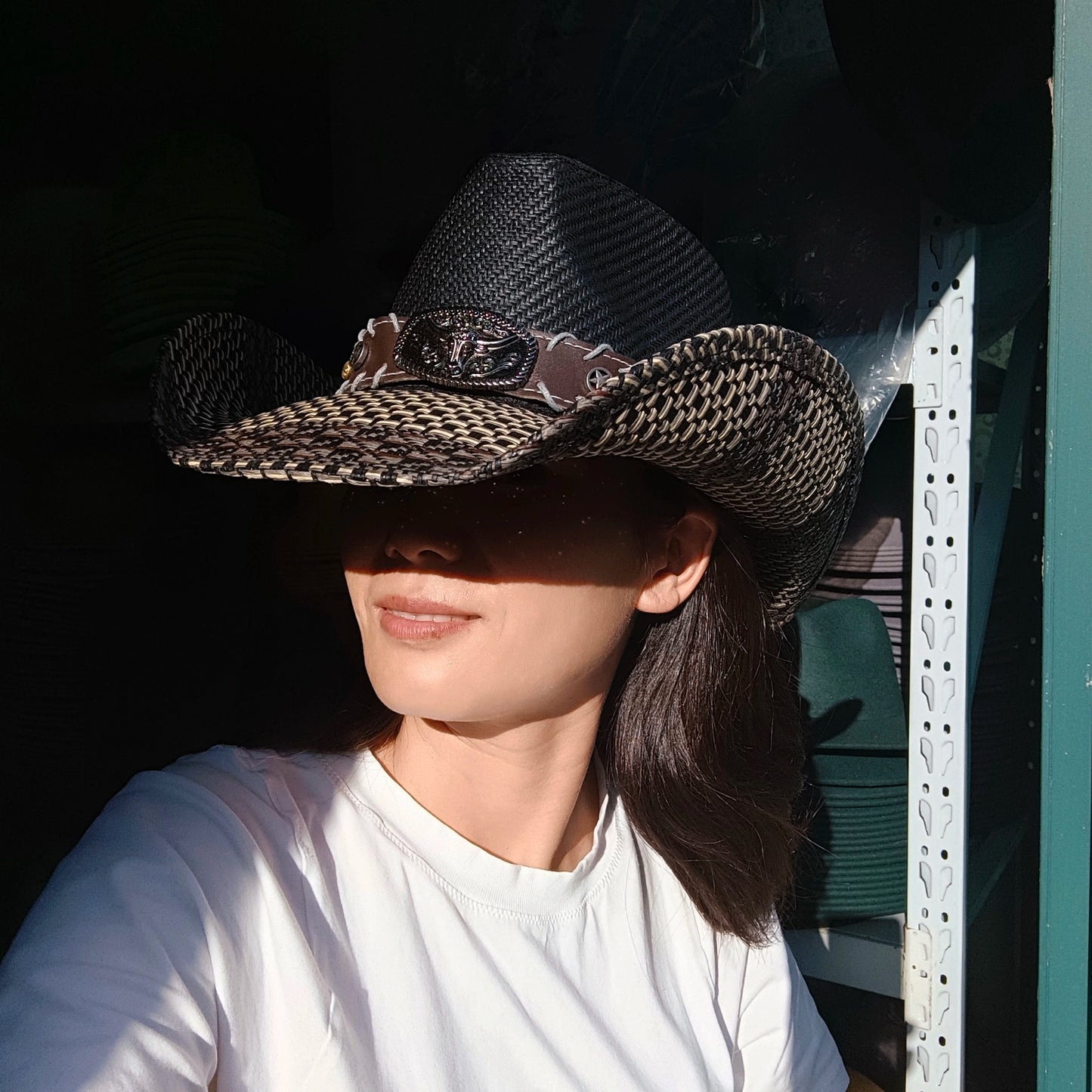 hats straw cowgirl western hat  mexican hat  retro curling hat western cowboy hat outdoor riding hat travel sports hat
