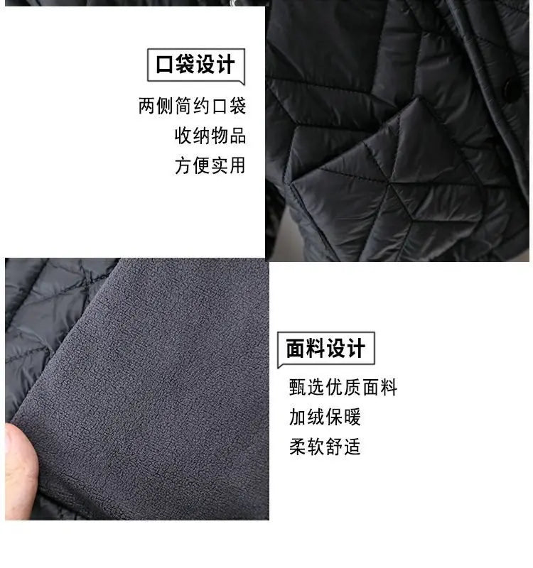 Boys Coat Cotton Jacket Windbreak Outerwear 2024 Elegant Winter Autumn Thicken Warm High Quality Christmas Gift Children's Cloth