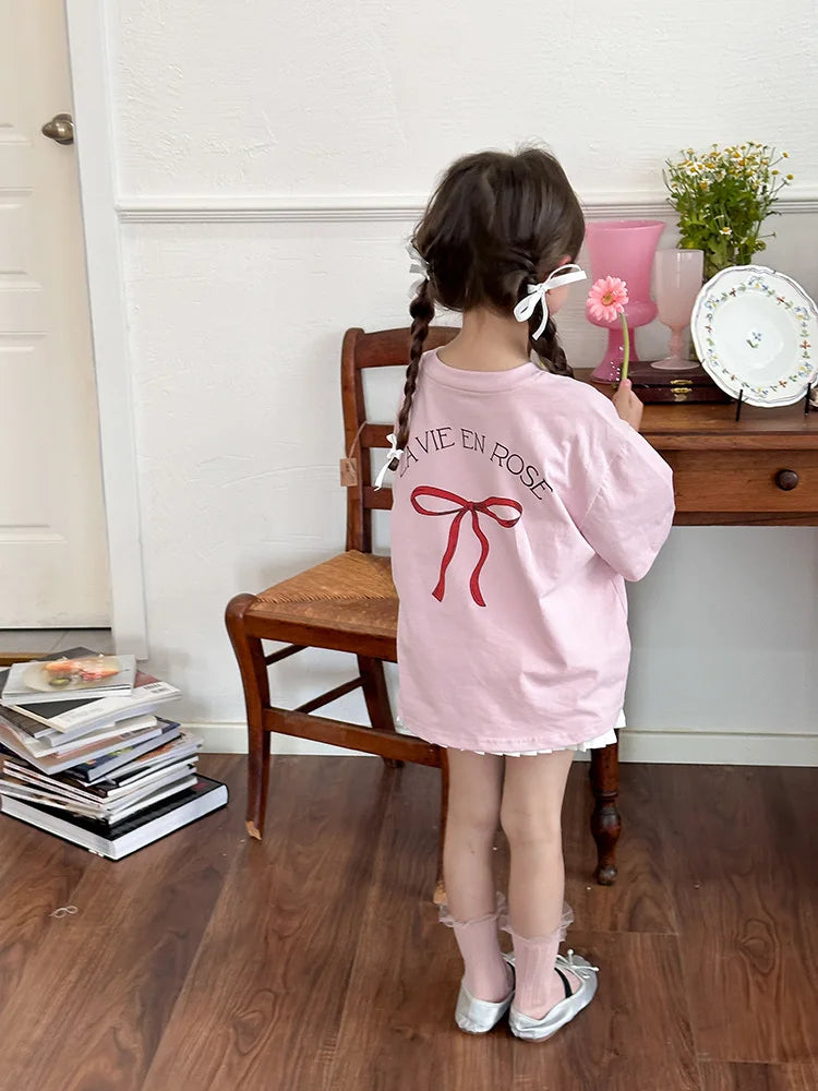 Kids Clothes Girl Children Short Sleeved Girl Clothes Summer T Shirt Tops Children Clothing  Boy Cloth Ropa De Niña Ropa De Niño