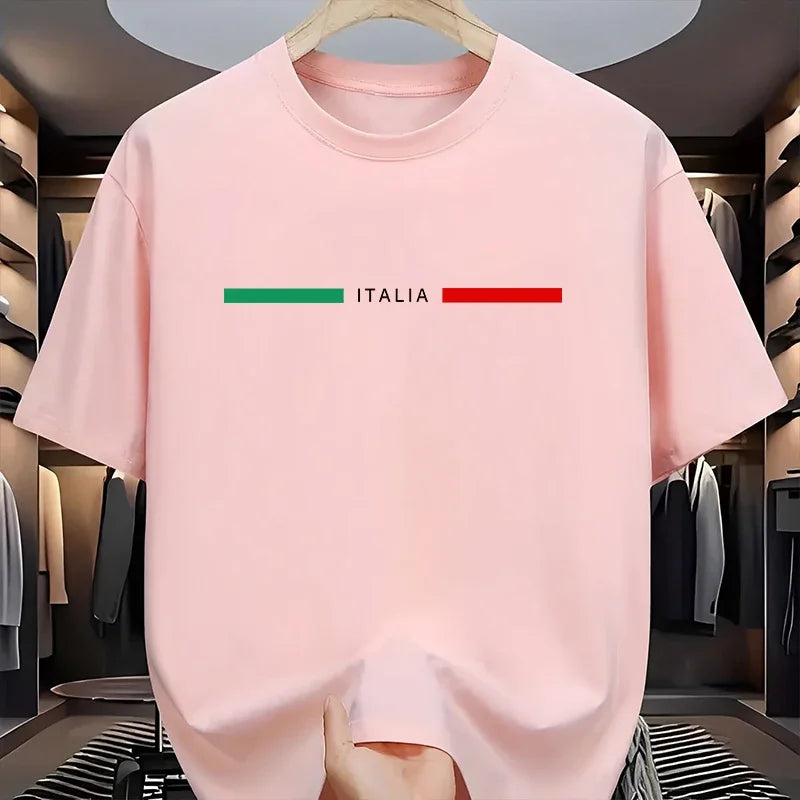 Men's T-shirt High Quality 100% Cotton Short Sleeve Tops Spring Summer Urban Causal Fashion Tees Home Outdoor Comfort Tee Shirts