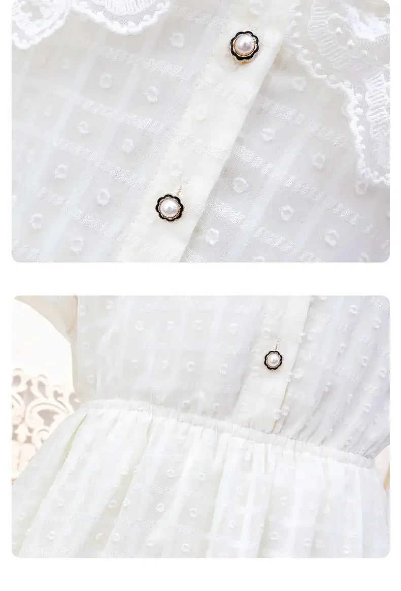 Girls' Dress 2025 Summer New Style Little Girls' Children's Princess Dress, Sweet and Elegant Summer Dress for Adults