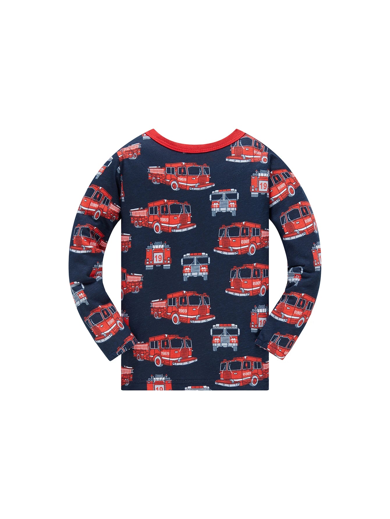 100% Cotton Children's Pajama Set 1-8 Year Old Boys and Girls Full Print Cartoon Pajama 2ps Comfortable Long Sleeve Home suit