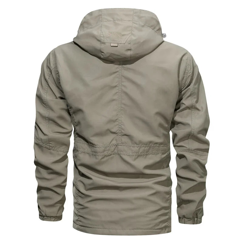 Men Camping Lnterchange Jacket Men Men Outdoor Jacket Spring Autumn New Hooded Casual Jacket Men Windproof Windbreaker Coat