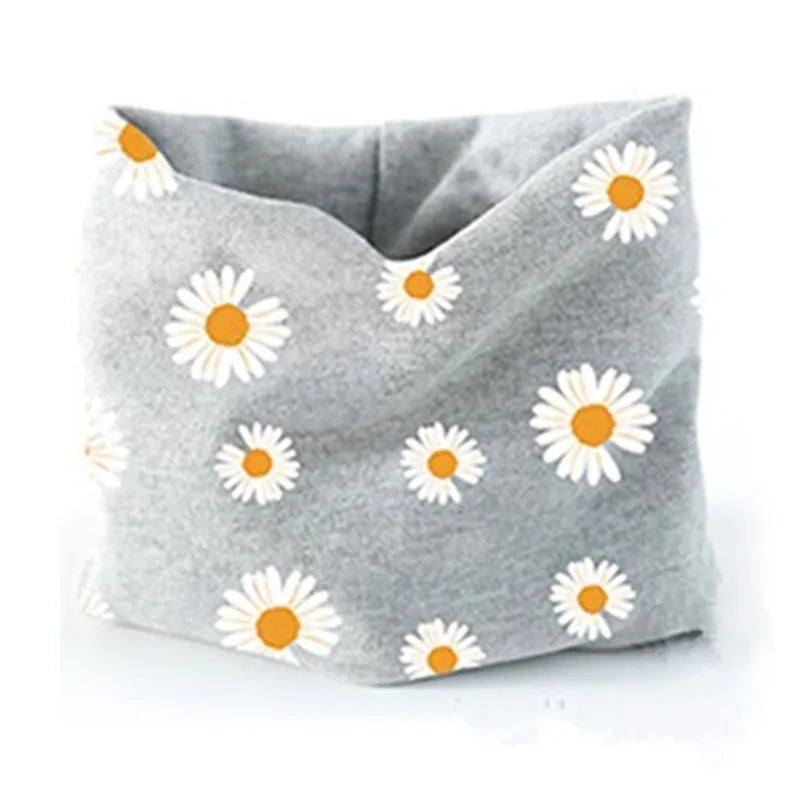 New Autumn Winter Girls 100% Cotton Scarf Children Scarf Bibs LIC Boys Girls O Ring Scarf Lovely Kids Collar Children Bufandas