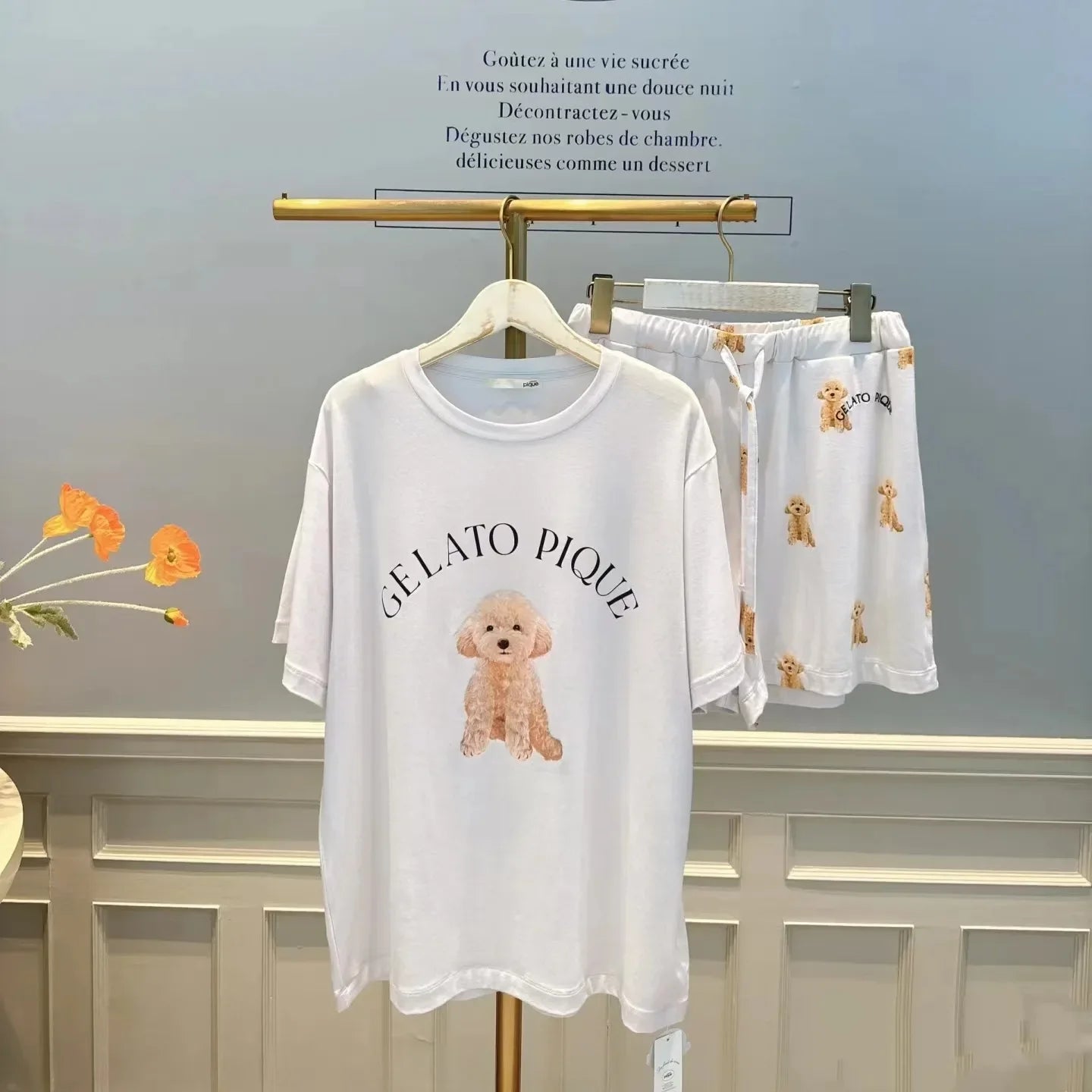 Pajama Pants Set Women's Clothing Short Sleeve Summer Comfortable Breathable Casual Stylish Simple Stylish Loose Cartoon