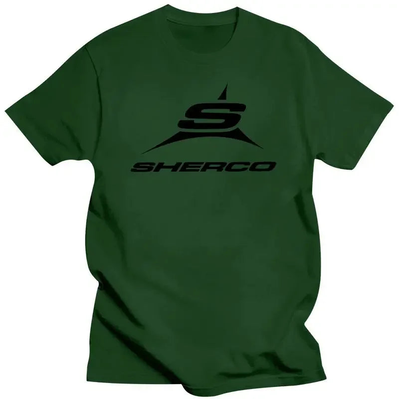 Mens Clothing  Sherco Logo T Shirt Men Tops Tee 100% Cotton Funny Print O-Neck graphic harajuku fashion Short Sleeve tees 2024