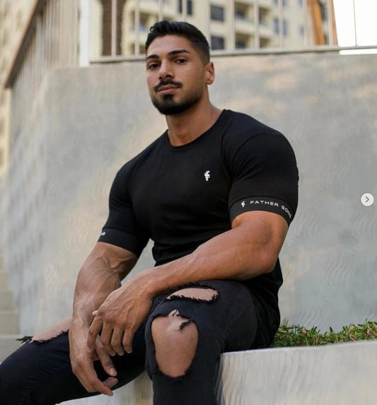 Fitness Sports Long Sleeve T Shirt Men Slim Breathable Casual Elastic Training Coat Spring And Autumn New Style