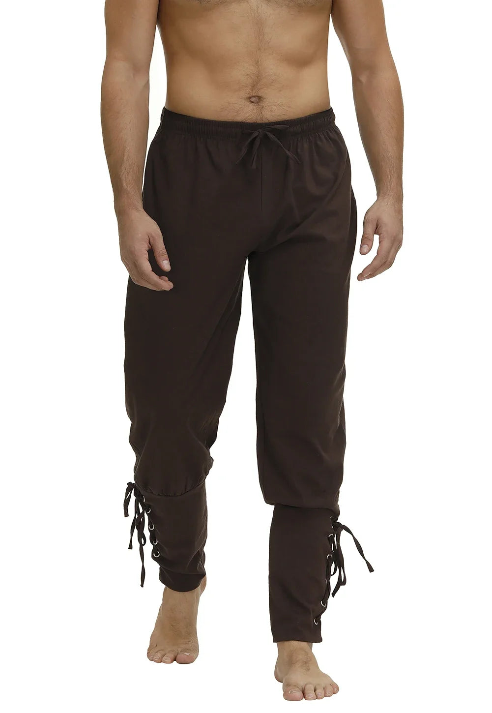 Pirate Pant for Men Costume Renaissance Medieval Pants Drawstring Shorts Halloween Costume Adult Cosplay