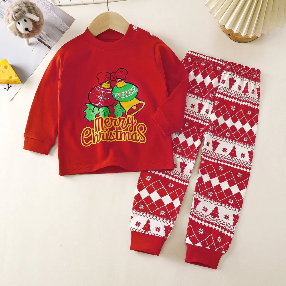 Pajama Sets for Children Loungewear Long Sleeve Kid Boy Girl Clothes Cute Deisgn Lightweight Comfortable Fabric Sleepwear Outfit