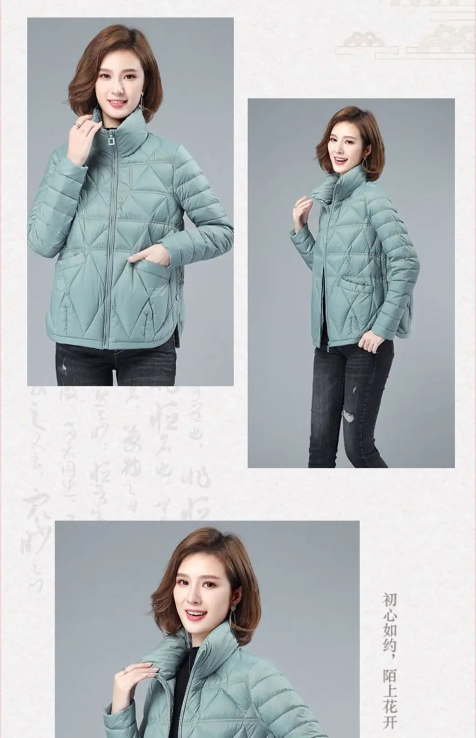 Women's Loose Casual Winter Padded Coat, Lightweight, Short Down, Cotton Jacket, Female, New Fashion, Large Size, Autumn, 2024
