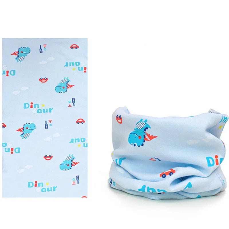 New Autumn Winter Girls 100% Cotton Scarf Children Scarf Bibs LIC Boys Girls O Ring Scarf Lovely Kids Collar Children Bufandas