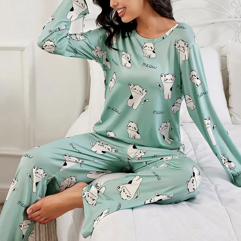 Pajama Sets For Women Soft and Comfortable Pajamas Cute Letter Plaid Print Sleepwear Short Sleeve Tops with Shorts Lady Pjs Set
