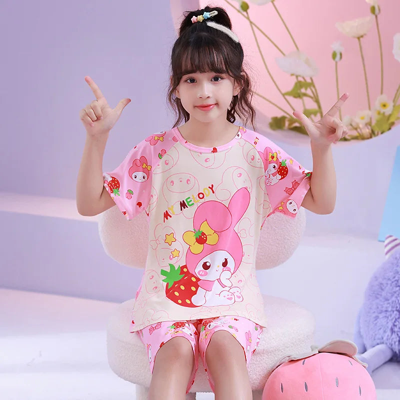 Pajama Girl Sets for Children Loungewear Boy's Pajamas Sleepwear Robe Children's Clothing Mother Kids