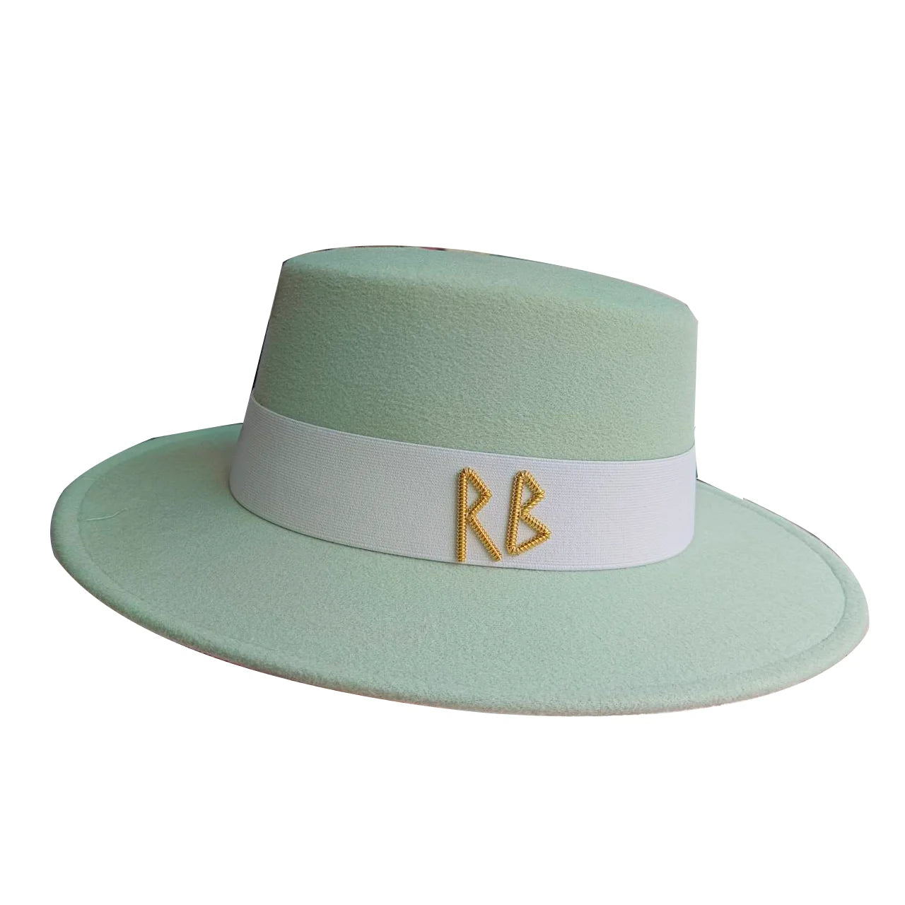 Fedora Flat Top Hat Autumn/Winter Hat RB British French Flat Top Hat Punk Jazz Hat Wide brimmed Hat Gorras 모자