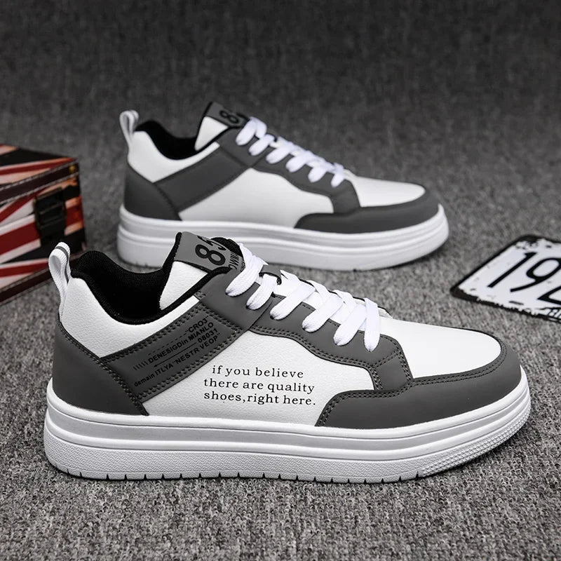 Men's Shoes 2025 Spring Korean Version of The Trend of Everything with Niche Design Sense Casual Flat Shoes Student Sports Shoes