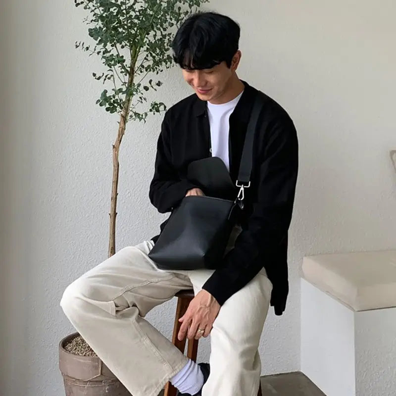 Men's Clothing Autumn Winter Long Sleeve New Tops Shirts Sweaters Turn-down Collar Simple Comfortable Versatile Selling Solid