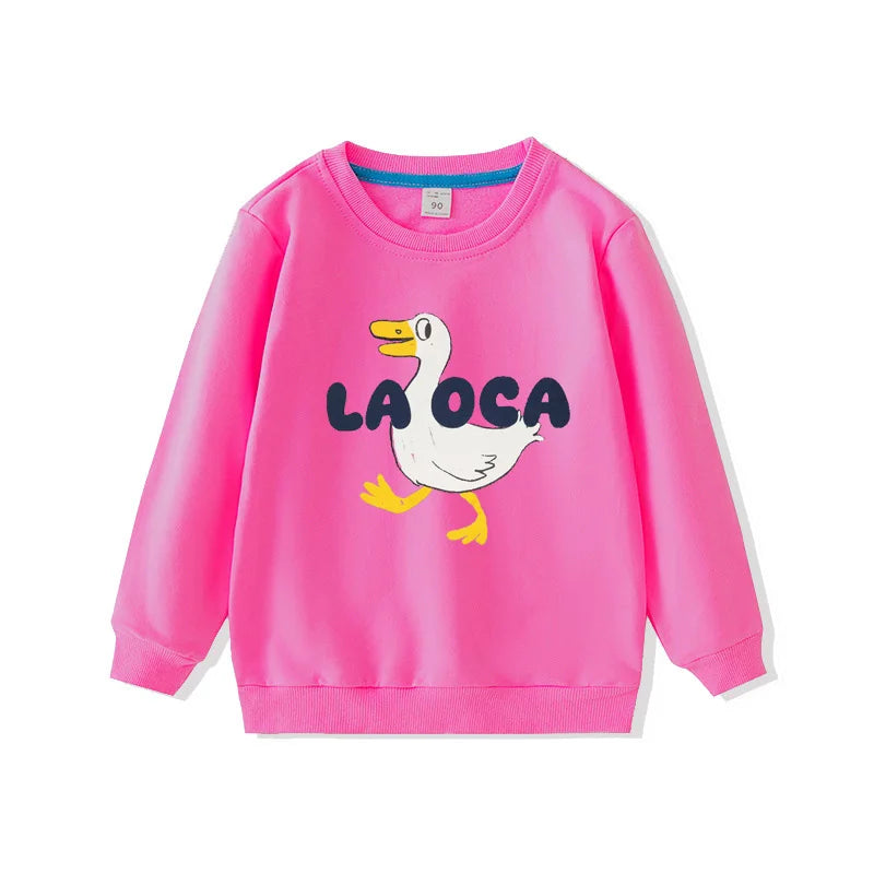 2025 Autumn Boys Girls Sweatshirts Long Sleeve Tops for Kids Children T-shirts Terry Toddler Pullover Baby Outfits Tees Clothing
