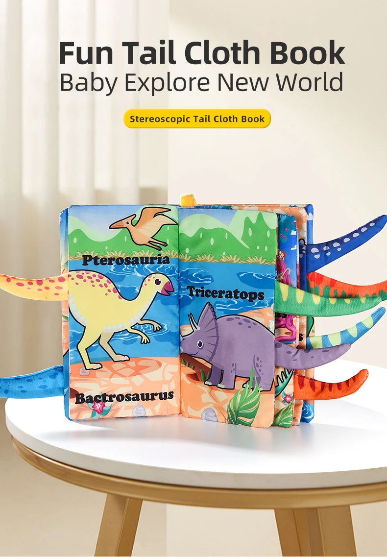 Baby Cloth Book 6 Pages 0-3 Year Old Early Education Parent-child Interaction Baby Toys For 0-3 Year Old Newborn Gifts
