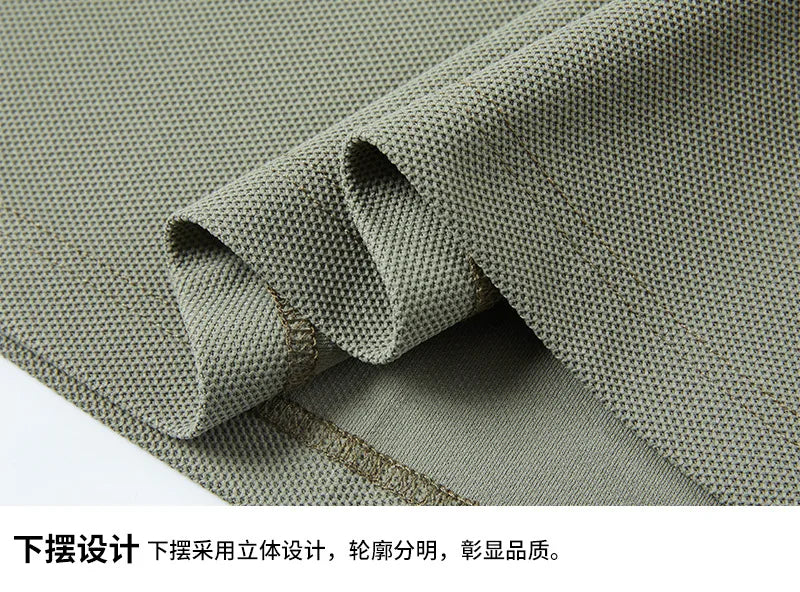 Short Sleeved Polo Shirt for Men in Summer 2025, New Business Casual Wrinkle Resistant Half Sleeved Lapel T-shirt, Loose and Iro