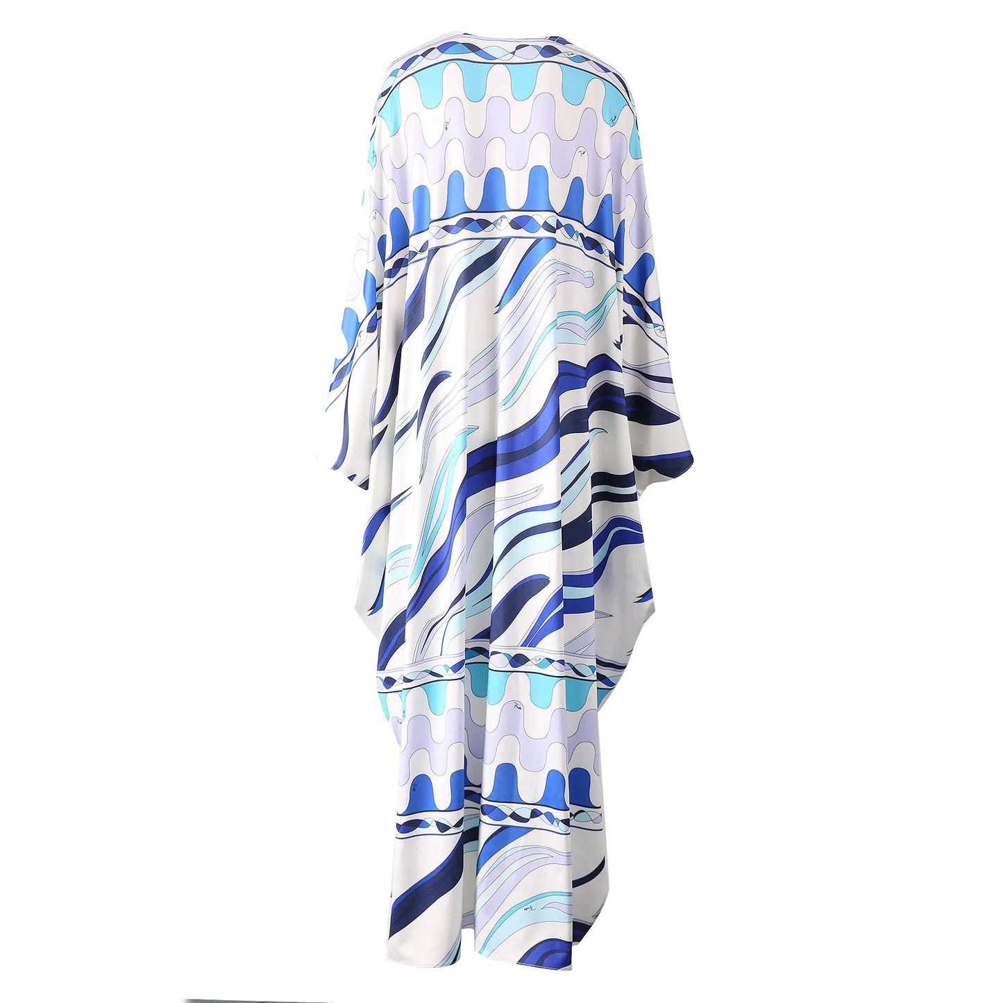 Women's Clothing Elegant Dress Robe Casual Comfortable Breathable Long Vestidos Fashion Loose Round Neck Printed Dress New