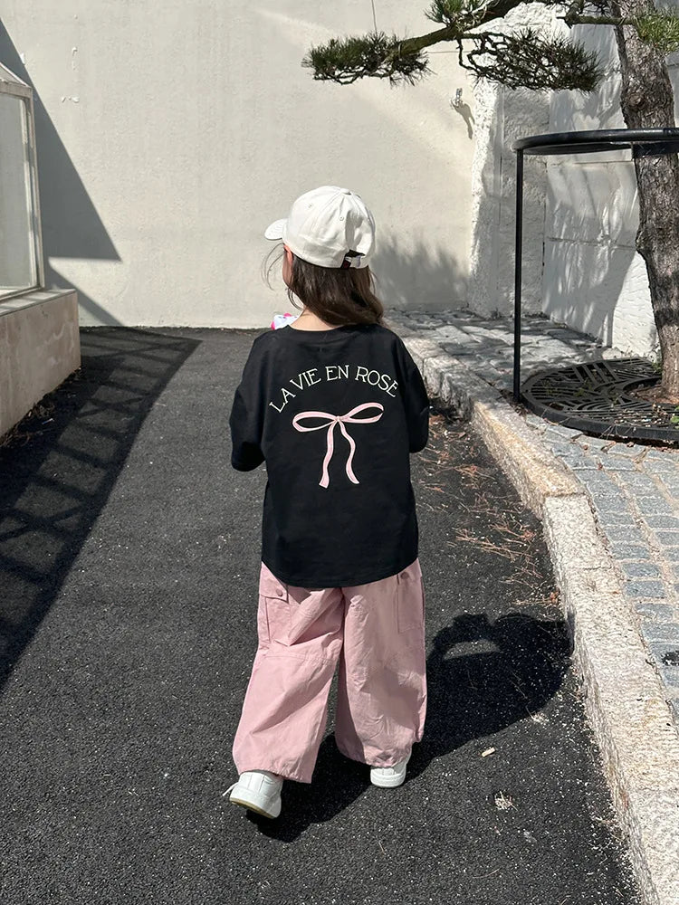 Kids Clothes Girl Children Short Sleeved Girl Clothes Summer T Shirt Tops Children Clothing  Boy Cloth Ropa De Niña Ropa De Niño