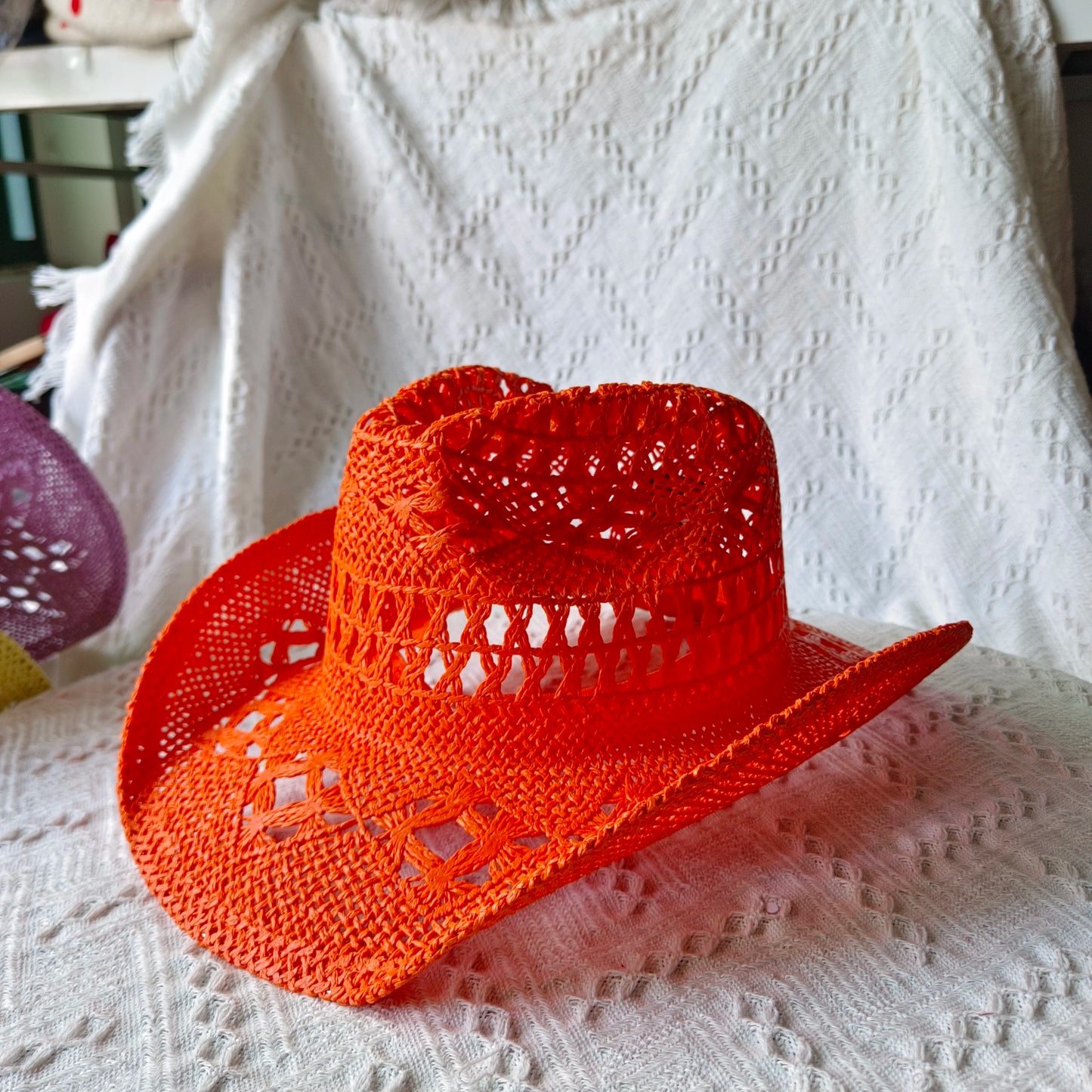 hats straw cowgirl western hat  mexican hat  retro curling hat western cowboy hat outdoor riding hat travel sports hat