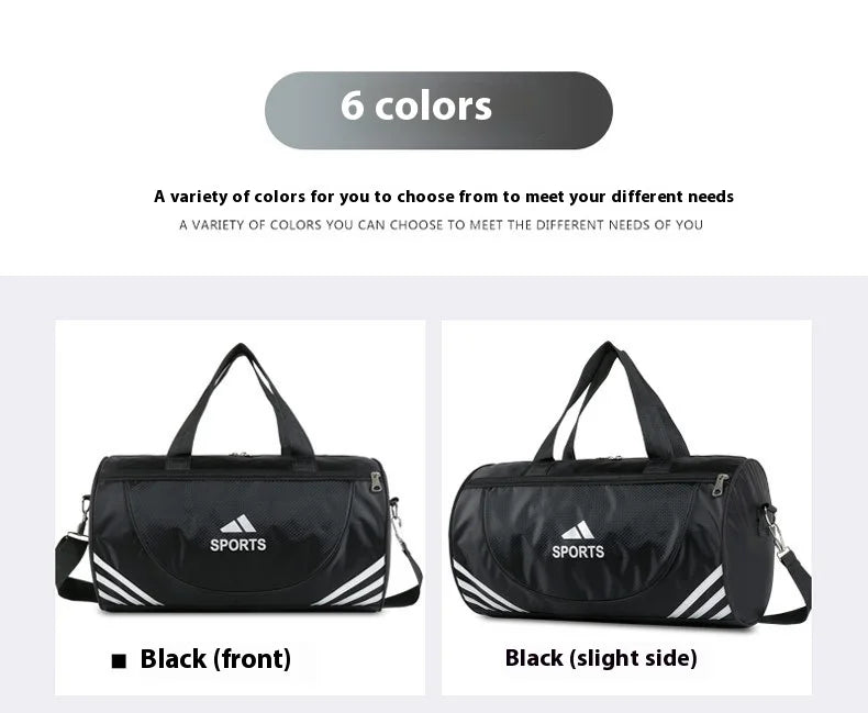 Handbag for Men and Women, Sports Yoga Swimming Fitness Bag, Handheld Cylinder Large Capacity Lightweight Business Travel Bag